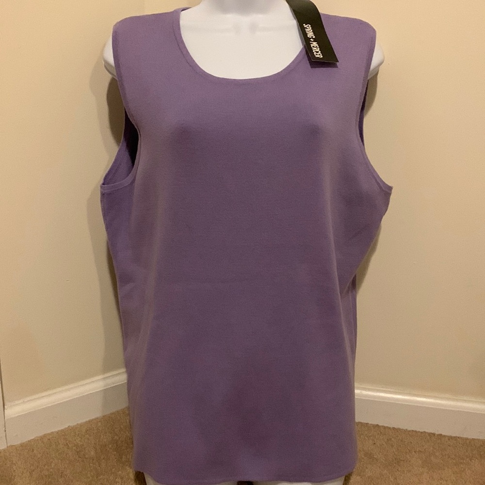 NWT Spring & Mercer Violet Sweater Tank in XXL